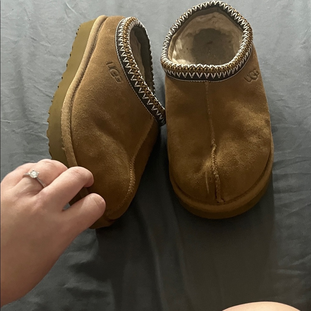 UGG Brown Suede Slippers Cozy Comfort